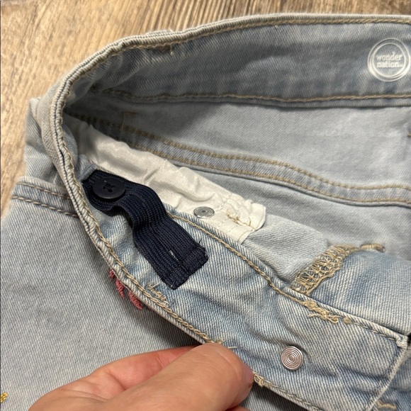 Wonder Nation Blue and Light Denim Kids Shorts Set - Picture 7 of 13